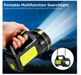 Super Bright LED Searchlight Flashlight, Waterproof, Lantern for Camping, Black - Chronus